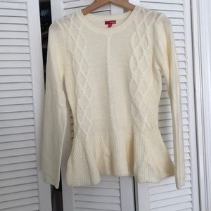 cream sweater